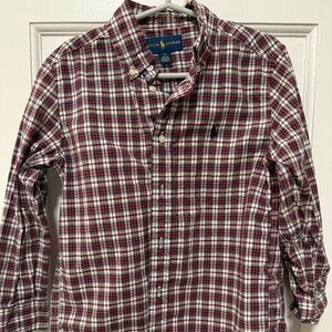 Ralph Lauren Kids Polo- Red & Green Plaid
